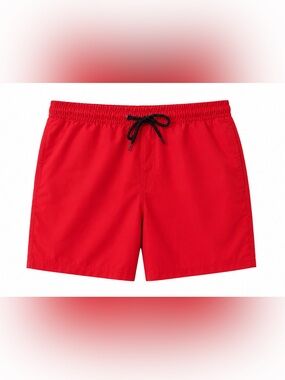 Club Room Men’s Large Red Quick Dry Swim Trunks 7” Inseam